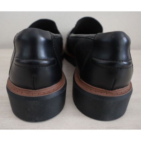 Clarks Collection Women's Sz 8.5W Black Westlynn Bay Leather Loafers - Picture 13 of 14